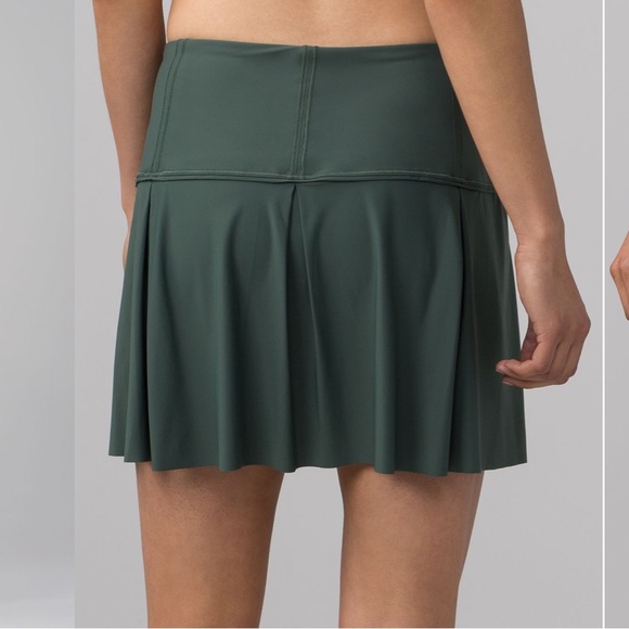 Lululemon Skort Lost in Pace Skirt Dark Forest Green - Picture 6 of 9